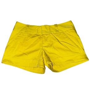 Alice + Olivia Bright Yellow Cuffed Shorts – Size 2